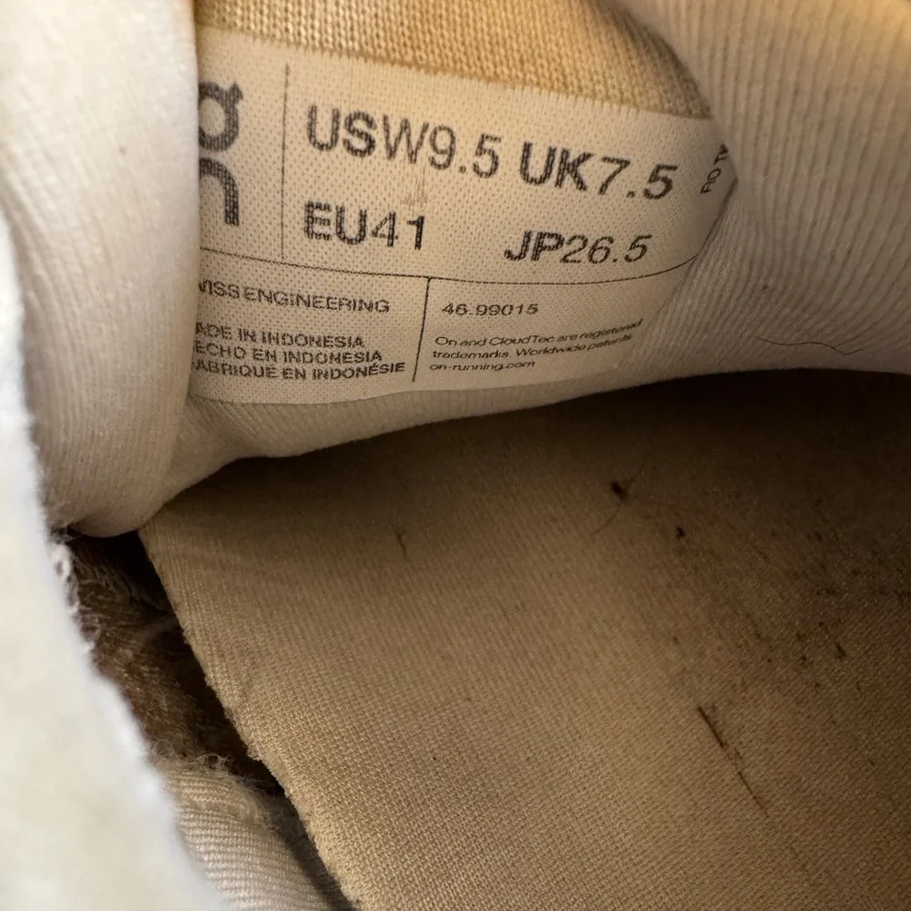 On CloudRunner Gray and White Womens sneakers Size 9.5 - Picture 8 of 11